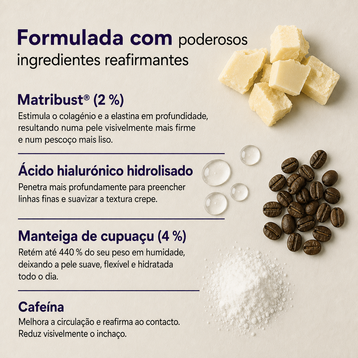 Creme firmador e lifting para o Pescoço e Colo