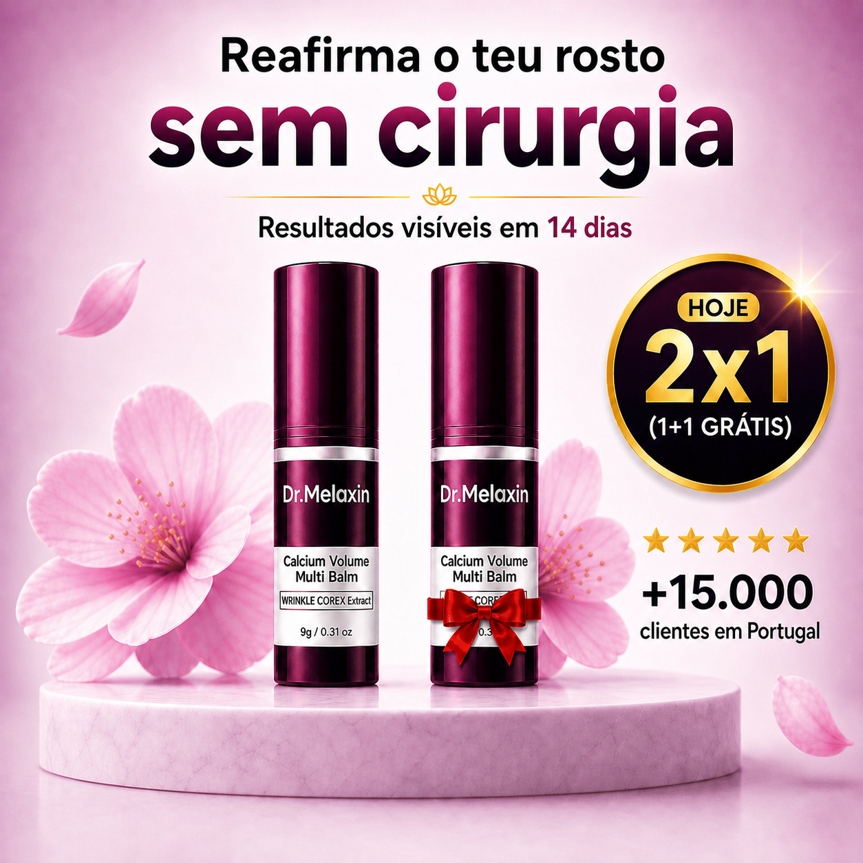 Efeito Lifting Imediato: Rosto, Olhos e Pescoço