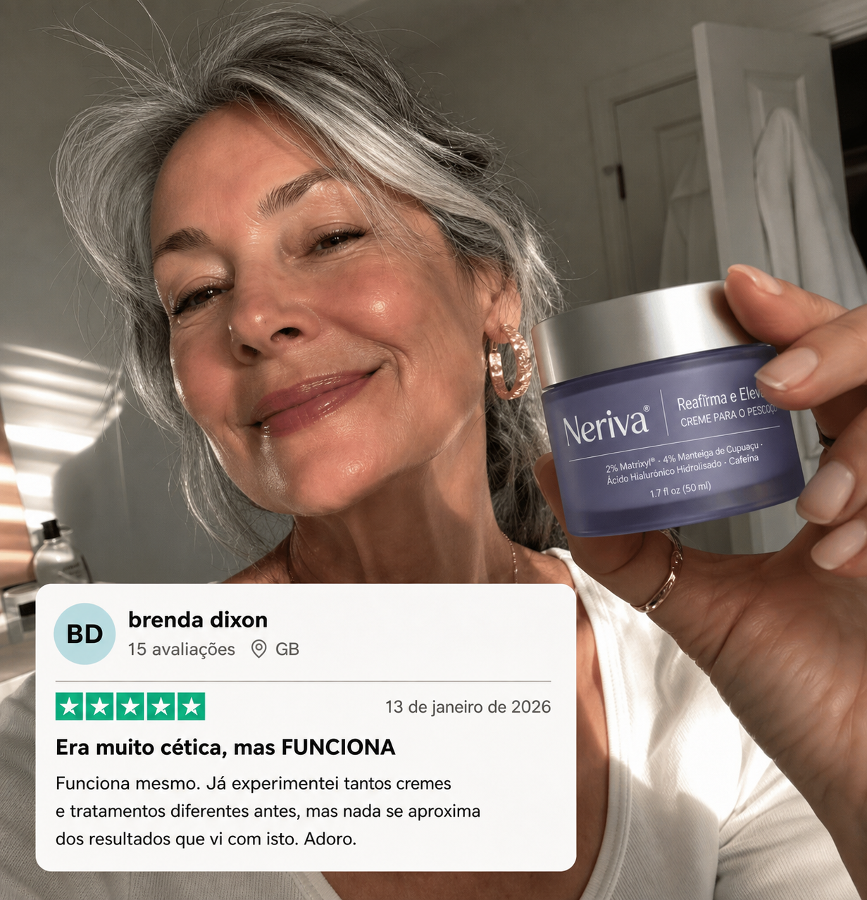 Creme firmador e lifting para o Pescoço e Colo